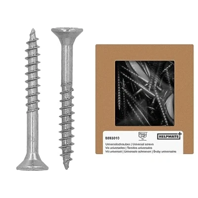 Imagen de HELPMATE Vis universal tête fraisée 3,5 x 30 acier inoxydable A2 400 à bois avec entraînement en T et filetage partiel pour panneaux de les l&#039;intérieur l&#039;exté
