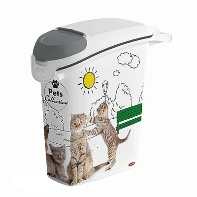 Imagen de Curver PetLife Contenedor de almacenamiento para arena gatos, 10 kg/23 l, 23,2 x 49,7 50,30 cm