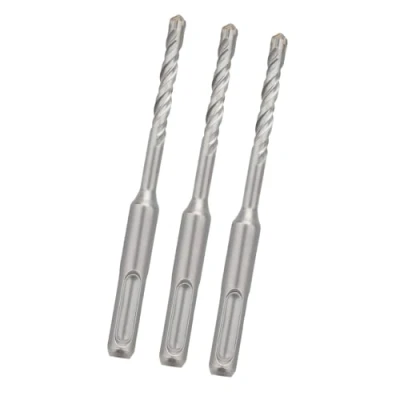 Imagen de hsawbit SDS Plus Brocas de martillo 4 mm x 110 3, broca carburo punta cruzada para paredes ladrillo, hormigón, piedra