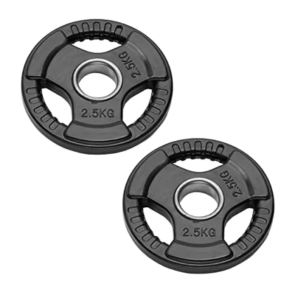 Imagen de Par de discos olímpicos para barras y mancuernas Bumper Plates agujero 50 mm peso engomados 2,5 kg a 20 (2 kg)
