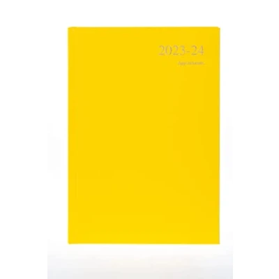 Imagen de Collins Debden Essentials, agenda académica 2023 24, tamaño A4, vista semanal, para citas, escuela, universidad o universidad, julio de a 2024, color amarillo,