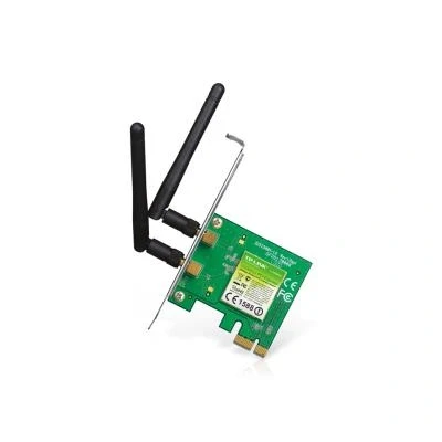 Imagen de TP Link 300 Mbps Wireless N PCI Express Adapter, PCIe Network Interface Card for Desktop, Low Profile Bracket Included, Supports Windows 10/8.1/8/7 &amp; Linux,Black (TL WN881ND)