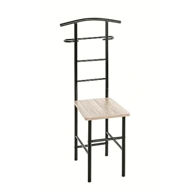 Imagen de HAKU Möbel aparcacoches roble San Remo, negro, MDF, metal Dim.: AN 46 cm x AL 109 P cm, Estilo: Moderno
