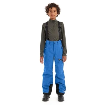 Imagen de Killtec Pantalones de esquí para niños con Peto Desmontable y protección en los Bordes, 242, Azul neón, 164, 43401 000