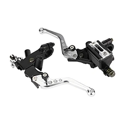 Imagen de EBTOOLS para Palanca de Motocicleta Freno Modificación la 7/8 &quot;(22mm) y Embrague Hidráulico Universal, Par Izquierda Derecha Tanque Aceite