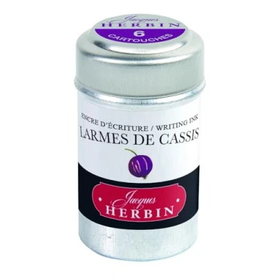 Imagen de J. Herbin 20178T Cartucho de tinta (6 cartuchos, para cartuchos estándar), color morado