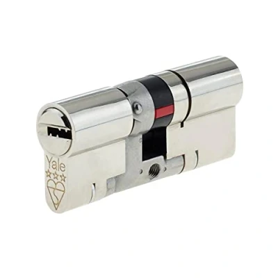 Imagen de YALE B YS3 4045N Anti Rotura 3 Star Euro Doble Cilindro, Alta Seguridad, (85 mm), Acabado en níquel, 40:45 (85mm)