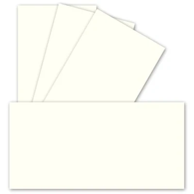 Imagen de FarbenFroh by GUSTAV NEUSER 25 tarjetas individuales, formato DL, 9,9 x 21 cm, 240 g/m², color blanco natural, papel para manualidades, ideal imprimir de felicitación e invitaciones