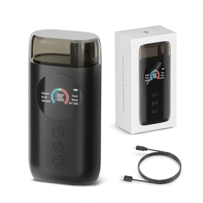 Imagen de Enya Smart Automatic Sintonizador de guitarra con pantalla LCD a todo color, metrónomo y manivela cuerda, para guitarras eléctricas, acústicas, ukelele, banjo, mandolina, negro