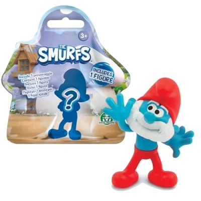 Imagen de Giochi Preziosi Los Pitufos, 1 Figura de 5,5 cm, 12 Modelos coleccionables, Modelo Aleatorio, Juguetes para niños a Partir 3 años, PUF21, Azul