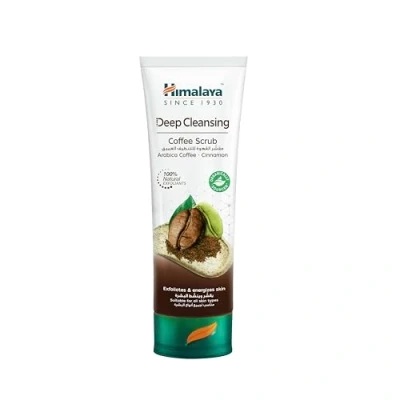 Imagen de Himalaya Deep Cleansing Coffee Face Scrub con café y canela para una piel suavemente exfoliada purificada un brillo radiante sin grasa, 75ml