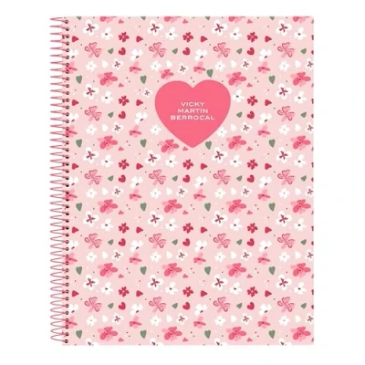 Imagen de Safta VMB IN BLOOM Cuaderno 120 Hojas, Tapas Duras, Ideal para Niños de Diferentes Edades, Cómodo y Versátil, Calidad Resistencia, 21.5x31 cm, Color Rosa