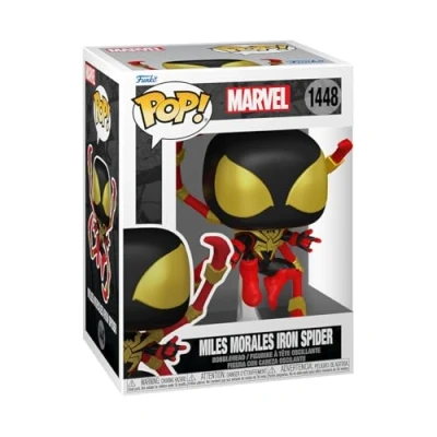 Imagen de Funko Pop! Marvel: SP Comics Miles Morales Iron Spider IS 1/6 de Probabilidades Obtener la RARA Variante Chase Marvel Cómics Figura Vinilo Coleccionable