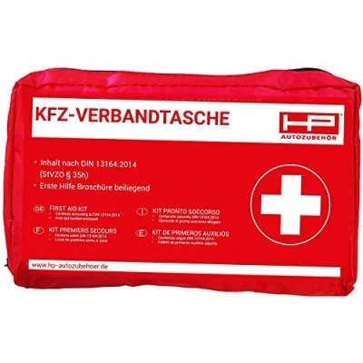 Imagen de Autozubehör 10039 Bolsa de primeros auxilios para automóvil en rojo