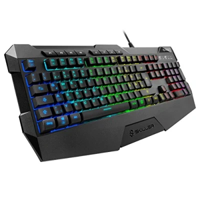 Imagen de Sharkoon Skiller SGK4 Gaming Keyboard RGB N Key Rollover (Formato de Teclado alemán), Color Negro