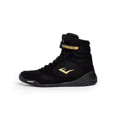 Imagen de Everlast Elite V2 Black 9 zapatos de boxeo, tu mejor compañero entrenamiento para excelencia y durabilidad, 2, calzado entrenamiento, Negro , 42 EU