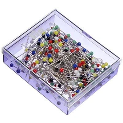 Imagen de Prym Alfileres con Cabeza de Vidrio, Metal, Multicolor, 30 mm Largo x 0,60 Grosor
