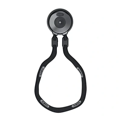 Imagen de ABUS Anclaje de pared WCH + cadena ACH 9KS para la protección antirrobo bicicletas y motocicletas en garajes, sótanos o delante casa nivel seguridad 13 130 cm larga