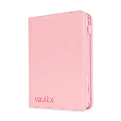 Imagen de Vault X® Carpeta Exo Tec® Premium Álbum de 9 Bolsillos para Cartas Coleccionables 360 Inserción Lateral con una correa segura elástica ergonómica TCG (Azul)