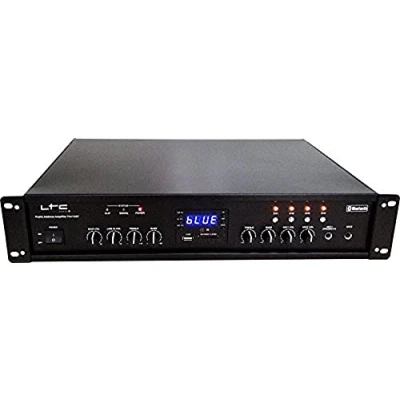 Imagen de LTC PAA150BT Amplificador de 4 zonas 90 W con entradas micrófono y línea Bluetooth, USB, SD sintonizador FM Negro