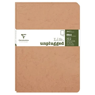 Imagen de Clairefontaine 733086C Age Bag DUO set de 2 cahiers piqués 21x29,7cm 96p uni tabac