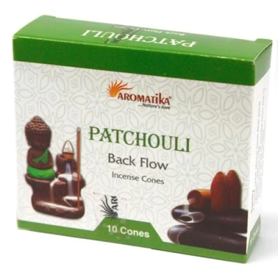 Imagen de Ancient Wisdom Aromatica Backflow Incense Cones Patchouli