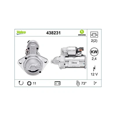 Imagen de VALEO NEW ORIGINAL PART 438231 Motor de arranque 12 2,4 11 NO R 73 83 VOLKSWAGEN: Crafter 30 50 Furgón, 35 Bus