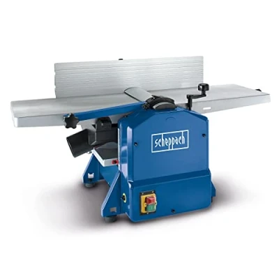 Imagen de Scheppach HMS1070 Cepilladora compacta (1500 W, 2 planchas de acero rápido), tope inclinable Velocidad los hierros 9000 1 min Altura/ancho paso 120 254 mm
