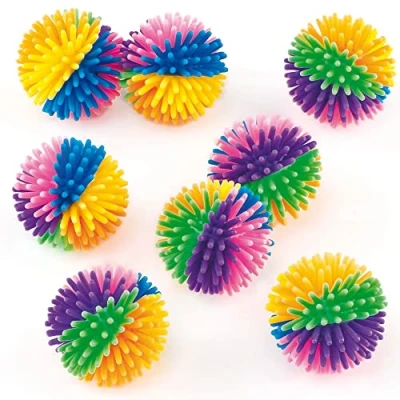 Imagen de Baker Ross Pelotas Erizadas de Colores (Pack 8) Pequeños Juguetes Relleno Piñata Divertidos Premios y Regalos Fiestas Infantiles, Multicolor (ET402)