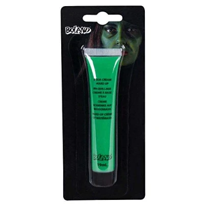 Imagen de Boland Cream Make up Green H&#039;ween19 ml 45173 Aqua Crème, Contenido 19 ml, en Tube, Maquillaje a base de agua, Fiesta temática, Carnaval, color halloween verde, 19ml
