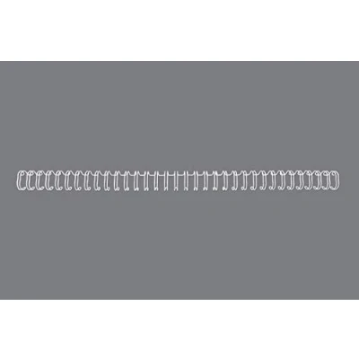 Imagen de GBC RG810770 Canutillo 34 anillas paso 3:1 WIRE Nº7 (11 mm) (caja 100) color blanco