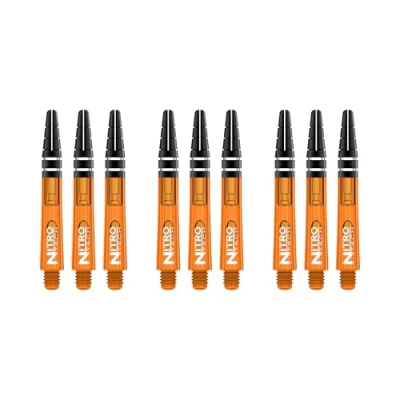 Imagen de RED DRAGON Nitrotech Ejes de Dardos Cortos Naranja 3 Juegos por Paquete (9 en Total)