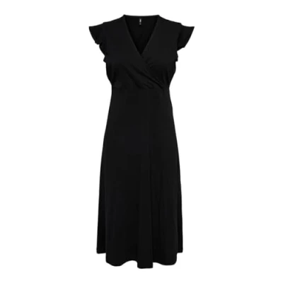 Imagen de ONLY Onlmay Life S/L Wrap Midi Dress Jrs Keid, Negro, XS Mujeres