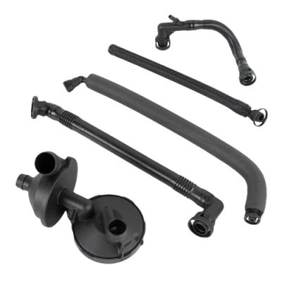 Imagen de Asical Juego de 5 válvulas ventilación PCV para cárter serie 3 E46 7 Series E65 E66 E67 X3 E83 X5 E53 Z4 E85 E39 E60 E61 número pieza 11157532649 116175017501 566 cm