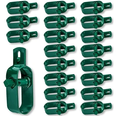 Imagen de Amagabeli 20 x Tensor de Alambre con Trinquete Cuadrado 3# 105MM Galvanizado en Verde Colador Valla para jardín Granja y la Sujeción Las Trenzas Revestimiento Plástico WR5 DA216