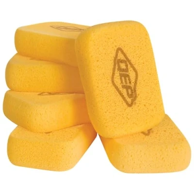 Imagen de QEP 70005Q 6D Esponja de Limpieza y Lavado lechada, 7.5 x 5.5 1.875 Pulgadas, XL, Paquete 6, Amarillo, 6