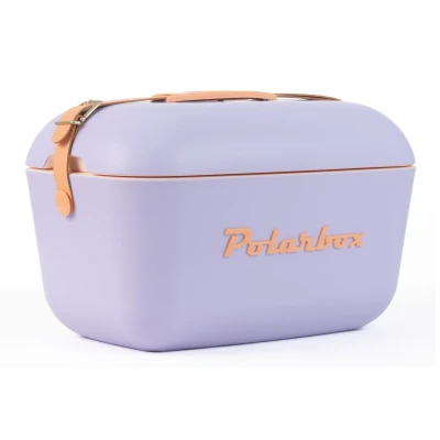 Imagen de Polarbox Cooler 12L Púrpura Pop detalles naranjas