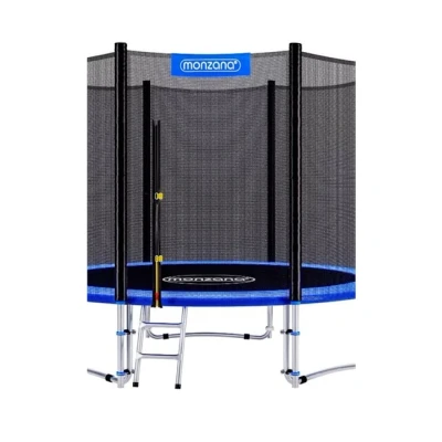 Imagen de Cama elástica azul 244cm diámetro con red de seguridad