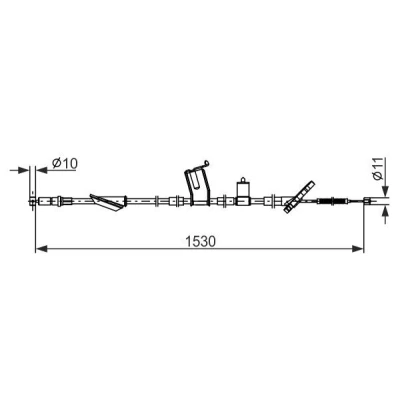 Imagen de BOSCH 1 987 482 919 Cable de Freno Mano 1530, 1350 HONDA: CR V 2