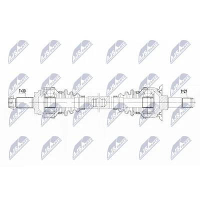 Imagen de NTY NPW BM 101 Árbol de Transmisión Eje trasero izquierda 760 automática BMW: 5 Touring, Berlina