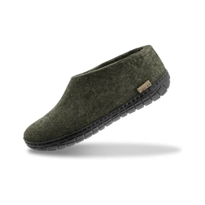 Imagen de glerups dk Modell AR 02 Unisex Adulto Zapatillas de Fieltro,Pantufla, Nero (Charcoal),46 EU