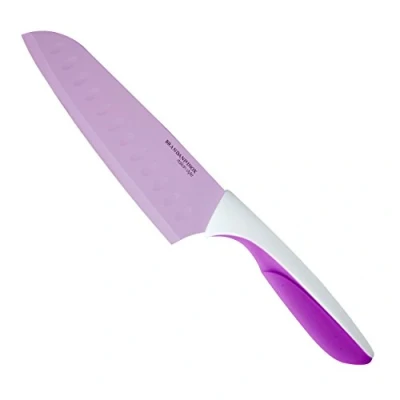 Imagen de Renberg Q2197 Cuchillo santoku, Acero Inoxidable, Violeta, 30.5x5x5 cm