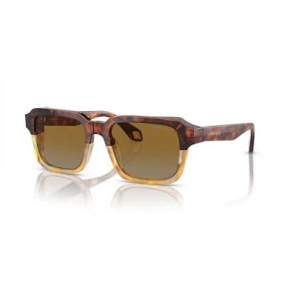 Imagen de Giorgio Armani Hombre AR8194U 6034B2 Gafas de sol Acetato Marrón Gris Cuadrada Normal Sombreado