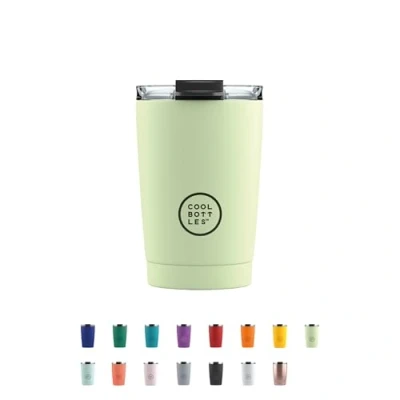 Imagen de Termo Café Bebidas Calientes 5 Horas y Frías 10 330 ml Vaso Térmico de Acero Inoxidable Libre BPA Tapa Hermética Diseño Antimanchas Pastel Green Cool Bottles
