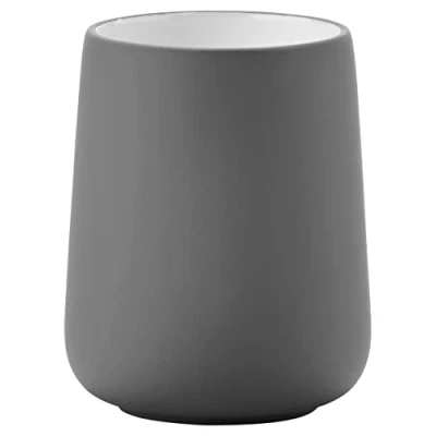 Imagen de Zone Denmark Nova Jabonera (Porcelana, Revestimiento Suave al Tacto, diámetro 11 cm, Altura 2,5 cm), Color Blanco