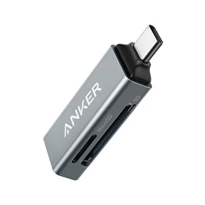 Imagen de Anker Lector de Tarjetas Memoria USB C 2 en 1 para SDXC, SDHC, SD, MMC, RS Micro SDHC y UHS I, MacBook Pro 2019/2018/2017 más