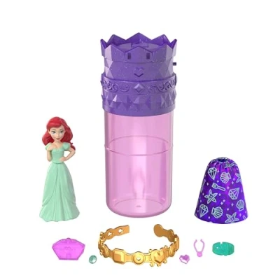 Imagen de Proper one: Mattel Disney Princess Royal Color Reveal Fiesta en el jardín, Muñeca pequeña con 6 sorpresas que se desvela agua, modelos surtidos, juguete regalo para niños y niñas +3 años, HXH16