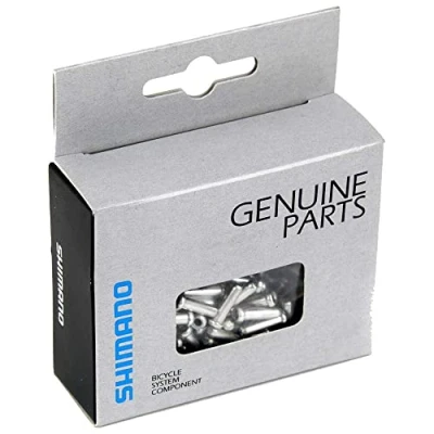 Imagen de SHIMANO Tope Terminal Freno 12MM 100UDS Accesorios y recambios bicis, Unisex Adult, Argento