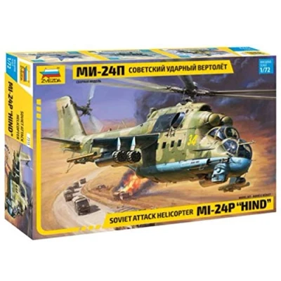 Imagen de Zvezda 500787315 Maqueta de helicóptero teledirigido Mi 24P (Escala 1:72 MIL, para Montar en construcción, modelismo pie, aficiones, Manualidades, Kit plástico)