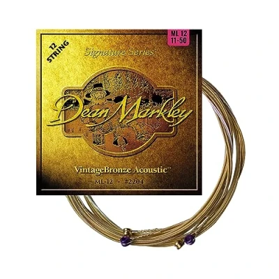 Imagen de Dean Markley 2204 Juego de cuerdas para guitarra acústica, 12